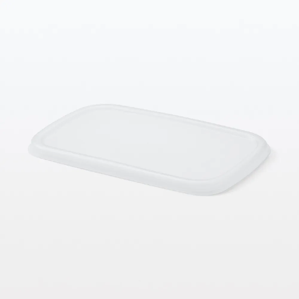 【MUJI 無印良品】琺瑯保存容器/簡易式用蓋/中 約寬12*深19*高1 cm