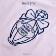 【betty’s 貝蒂思】香水瓶刺繡雪紡袖T-shirt(共二色)