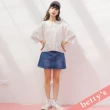 【betty’s 貝蒂思】夏日小開衩牛仔短裙(牛仔藍)
