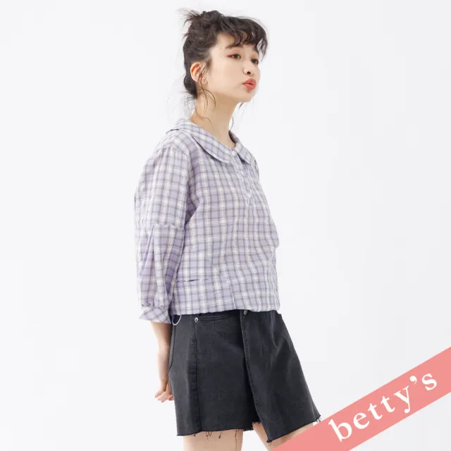【betty’s 貝蒂思】不收邊個性牛仔褲裙(牛仔黑)