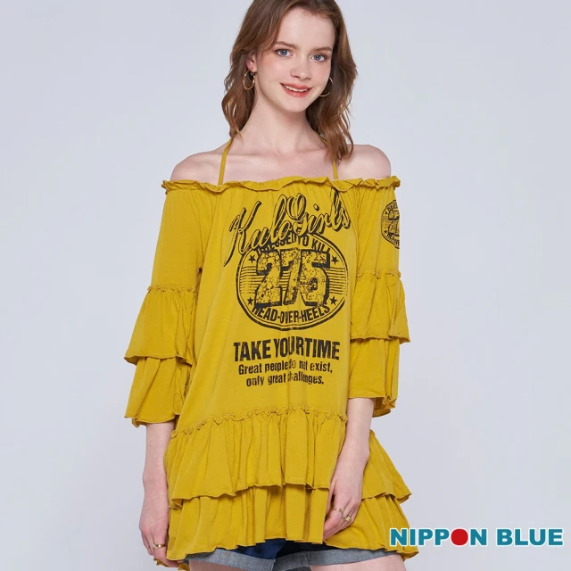 BLUE WAY 女裝 葫蘆金魚 短袖 上衣-日本藍評價推薦