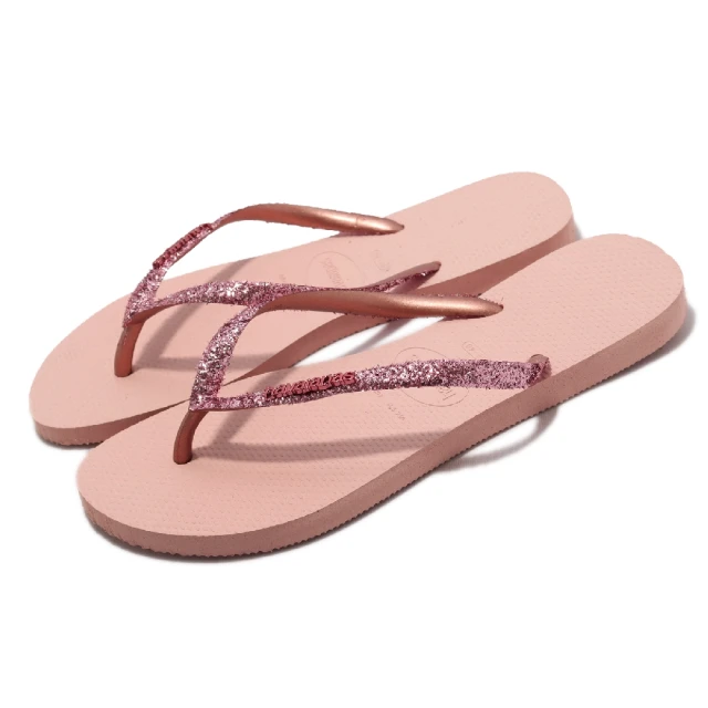 havaianas 哈瓦仕havaianas 哈瓦仕 夾腳拖 Slim Glitter II Flip Flops 女鞋 玫瑰金 金蔥 人字拖 哈瓦仕(41469753606W)