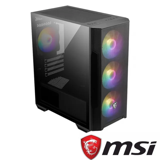 【MSI 微星】機殼+500GB SSD組★MAG Forge M100R 電腦機殼+創見ESD260C 500GB SSD