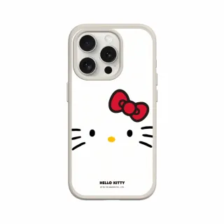 【RHINOSHIELD 犀牛盾】iPhone 15/Plus/Pro/Max SolidSuit背蓋手機殼/大臉Hello Kitty(Hello Kitty)
