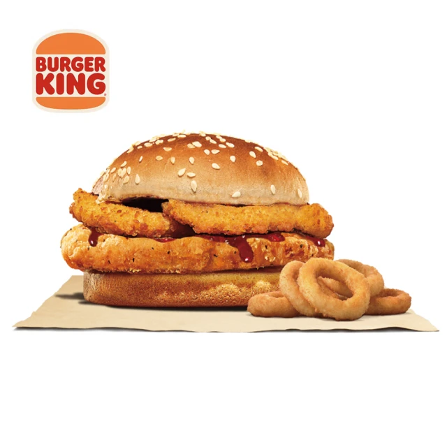 【漢堡王】銅板組合餐★洋蔥圈脆雞堡+小份薯條或小份洋蔥圈(點心2款擇1)