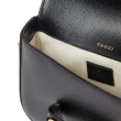 【GUCCI 古馳】Horsebit 1955 Mini 迷你 皮革馬銜扣 雙背帶肩背包 黑色 658574