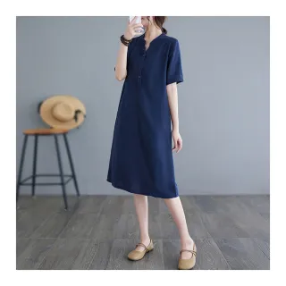 【Pure 衣櫃】日系純色連身裙洋裝(KDDY-1685)