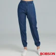 【BOBSON】女款高腰縮口直筒褲(8222-53)