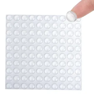 【AHOYE】10mm透明矽膠防撞貼 100粒(防撞條 防撞墊 緩衝墊 靜音貼)