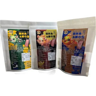 【SunFood 太禓食品】四民者貓專利魚豬肉乾x3包(200g/包)