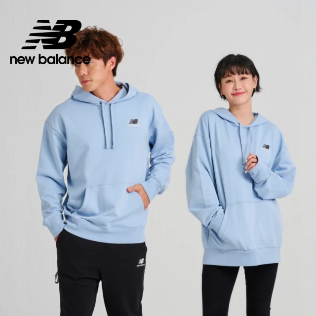 NEW BALANCE NB 抽繩前口袋連帽長袖上衣_UT21500LAY_中性_天空藍