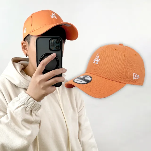 NEW ERA】棒球帽Color Era 橘白940帽型可調式帽圍洛杉磯道奇LAD 老帽 