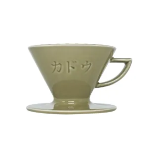 【KADOU 珈堂】星芒濾杯「極」M1 錐形陶瓷濾杯(芒草綠／抹茶綠)