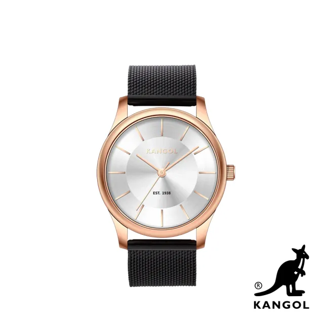【KANGOL】英國袋鼠 奢華星鑽/經典米蘭帶腕錶(多色任選)