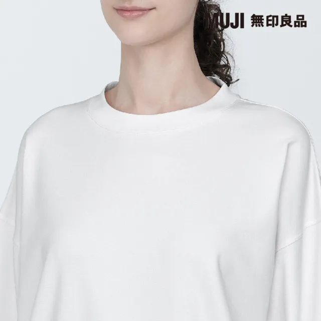 【MUJI 無印良品】女抗UV速乾聚酯纖維圓領衫(共4色)