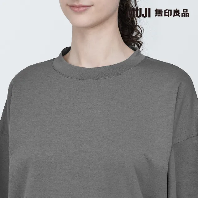 【MUJI 無印良品】女抗UV速乾聚酯纖維圓領衫(共4色)