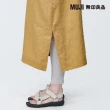【MUJI 無印良品】女亞麻水洗開領短袖洋裝(共3色)