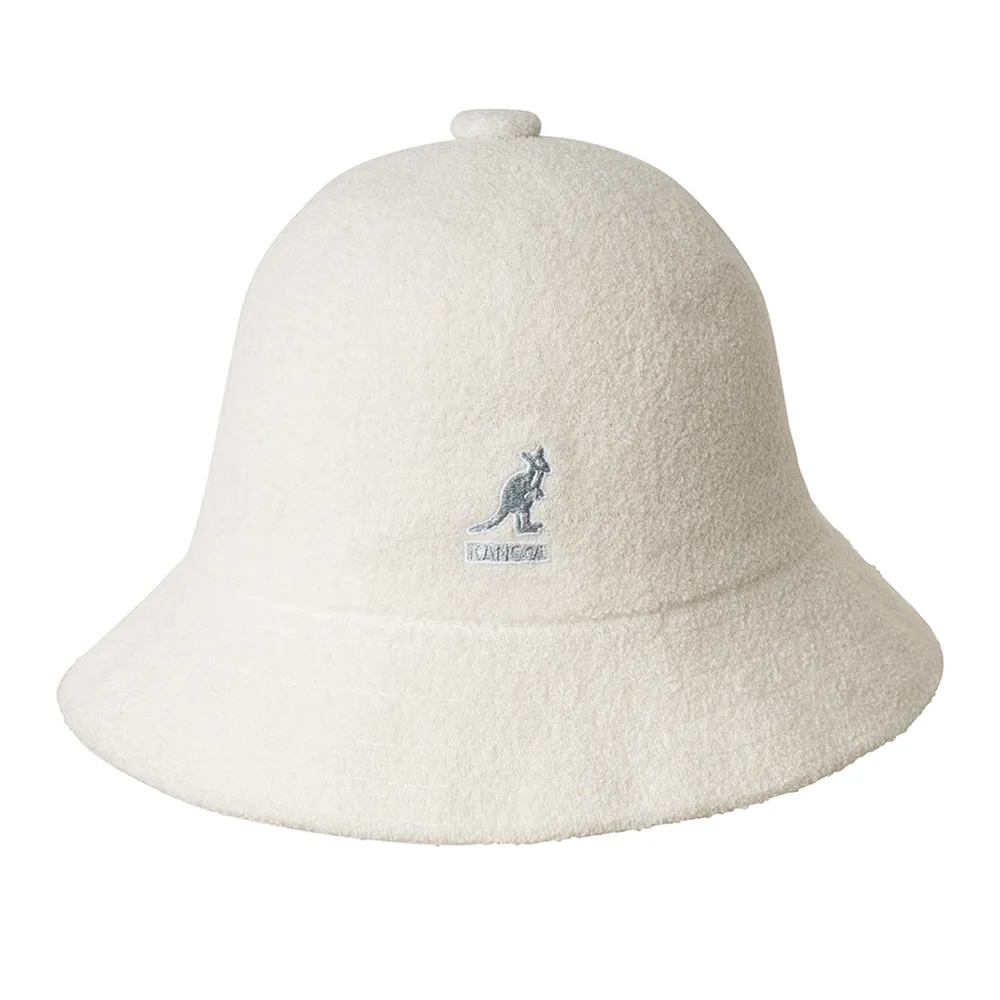 【KANGOL】BERMUDA 鐘型帽(白色)