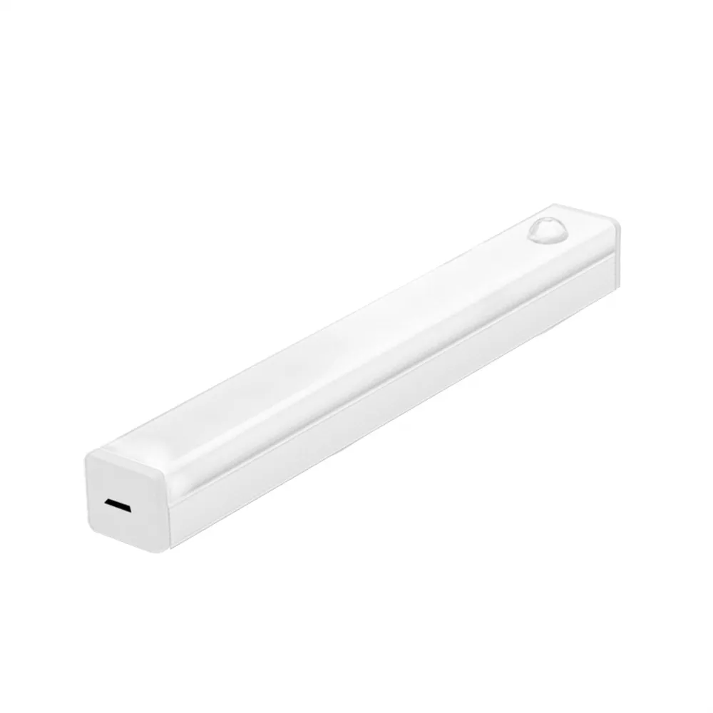 【RoLife 簡約生活】創意USB磁吸人體感應燈條-20cm款(白光小夜燈led櫥櫃衣櫃臥室床頭簡約素色)