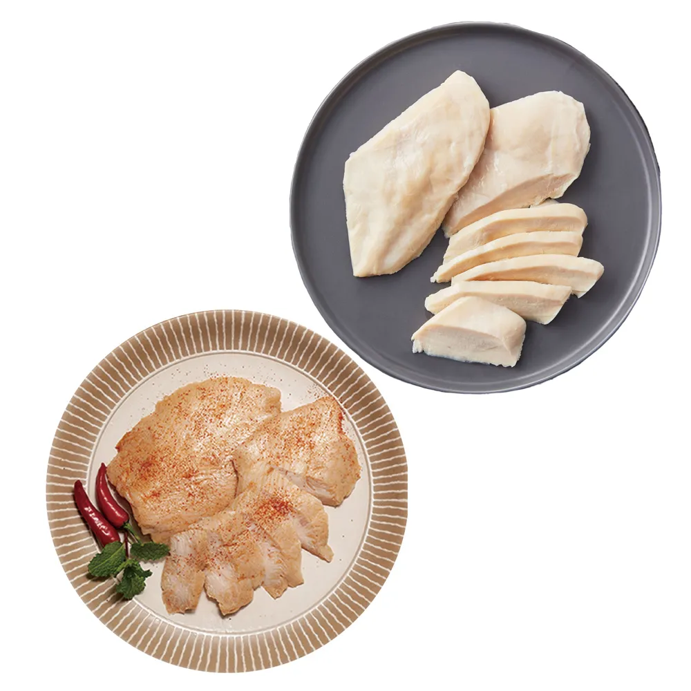 【大成】經典原味/蒜辣雞胸肉（90g／片）︱15片組︱大成食品(健身 團購 熟食 雞胸肉 蛋白質)