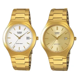 【CASIO 卡西歐】MTP-1170N 7A/9A 經典時尚 帶日期 無字 不鏽鋼 石英 腕錶 對錶 44mm(大氣華貴)