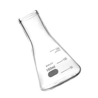【職人實驗】185-GCD150 化學實驗器材 玻璃燒杯 高硼矽材質 玻璃三角燒瓶150ML 實驗器材(廣口三角燒瓶)