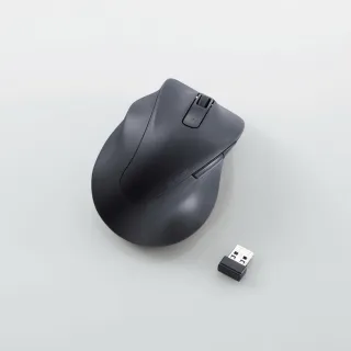 【ELECOM】EX-G人體工學 無線靜音滑鼠(S黑左手)