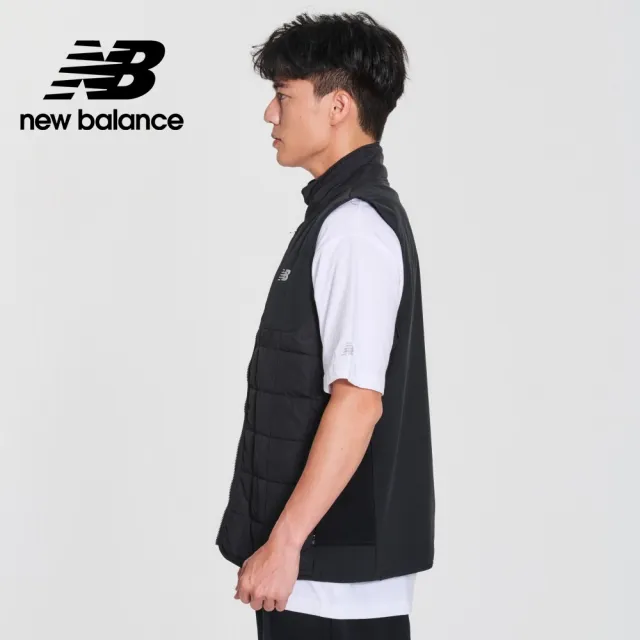 【NEW BALANCE】NB 保暖刷毛機能背心外套_男性_黑色_MV41283BK(美版 版型偏大)
