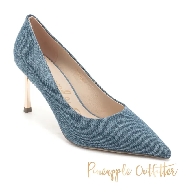 【Pineapple Outfitter】GAVIVI 丹寧尖頭高跟鞋(藍色)