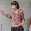 【non-stop】質感縷空織紋針織衫-2色