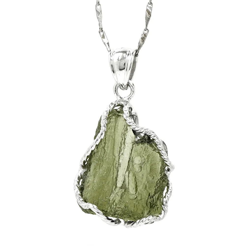 正佳珠寶】捷克隕石頂級冰湖綠6.7g 捷克隕石吊墜｜925銀- momo購物網- 好評推薦-2026年1月