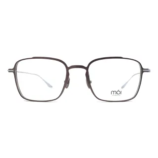【moi】moi純鈦光學眼鏡:取意法語中的意涵  自我(咖啡 T003-02)