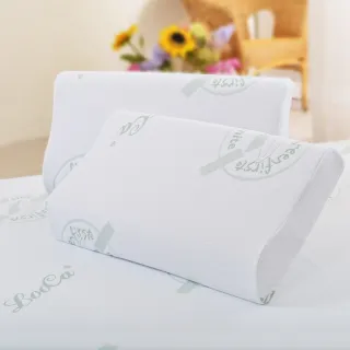 【LooCa】買1送1 法國防蹣防蚊特大透氣記憶枕頭