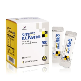 【K.U.P】韓國進口 高純度微粒晶球膠囊魚油3盒(魚油 IFOS五星 EPA DHA 晶球 膠囊)