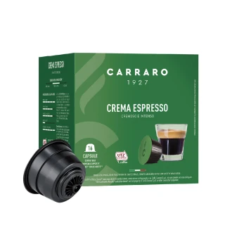 【CARRARO】義式香濃 Crema Espresso 咖啡膠囊(16顆/盒 雀巢 Dolce Gusto 咖啡機專用)