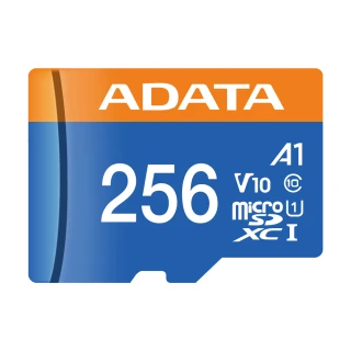 【ADATA 威剛】256GB 100MB/s microSDXC TF UHS-I U1 A1 V10 記憶卡(平輸)