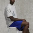 【adidas 愛迪達】短袖 Basketball Tee 男款 象牙白 灰 純棉 寬鬆 籃球 運動 短T 愛迪達(IX1968)