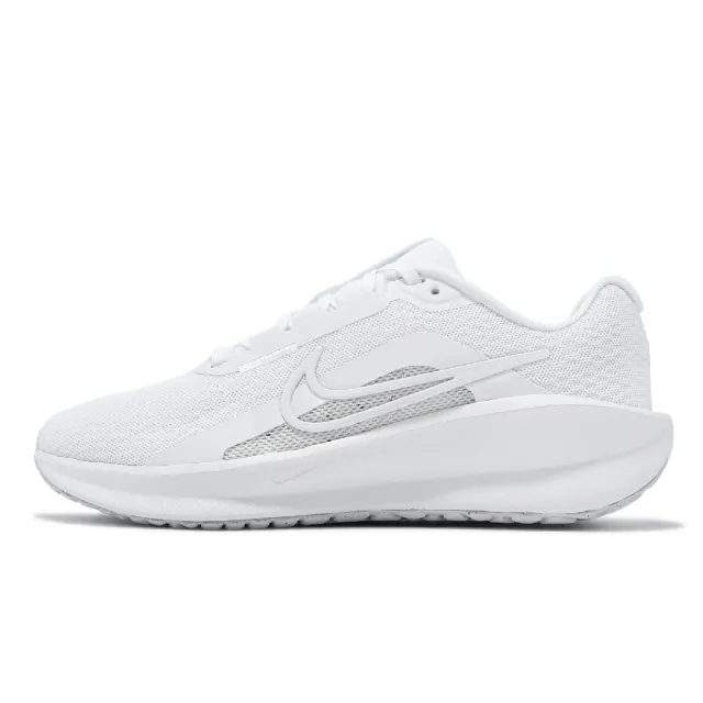 【NIKE 耐吉】慢跑鞋 Wmns Downshifter 13 女鞋 白 網布 透氣 緩衝 支撐 全白 運動鞋(FD6476-101)