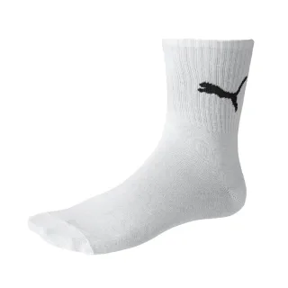 【PUMA】襪子 Regular Crew Sock 男女款 白 長襪 基本款(907127-02)