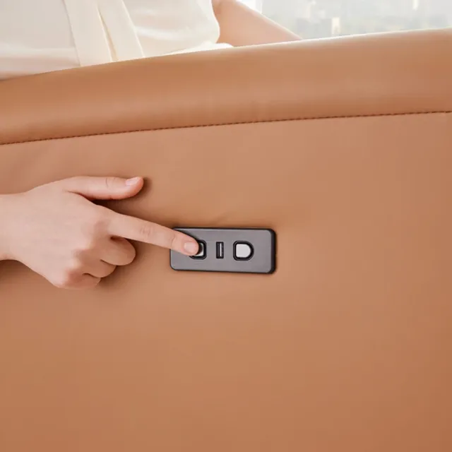 【Cheers 芝華仕】頭等艙 科技布 單人搖椅可旋轉無線電動沙發附USB 70381 暖白色