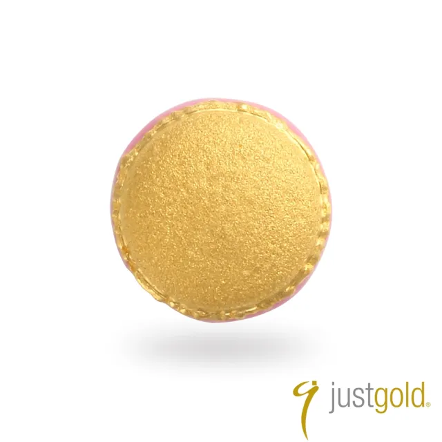 【Just Gold 鎮金店】繽紛派對系列 黃金單耳耳環-馬卡龍
