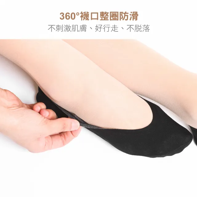 【MarCella 瑪榭】360度全面防滑立體隱形襪(加大/無痕防滑)