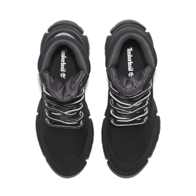 【Timberland】女款黑色磨砂革休閒靴(A5XBG015)