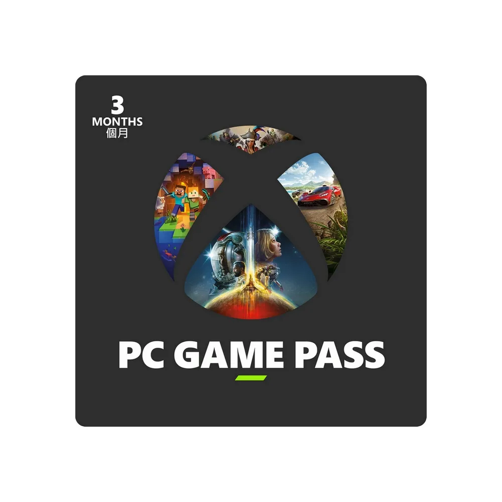 【Microsoft 微軟】PC Game Pass 3個月訂閱卡- ESD 數位下載版(QHT-00003)