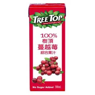 【Tree Top 樹頂】100%蔓越莓綜合果汁200ml*24入