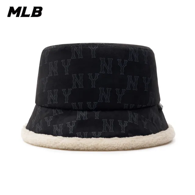 【MLB】麂皮漁夫帽 MONOGRAM系列 紐約洋基隊(3AHTMS136-50BKS)