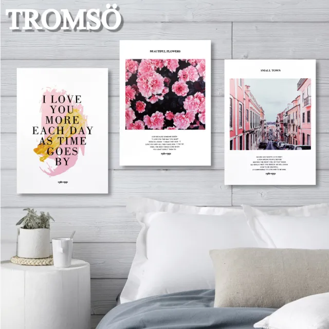 【TROMSO】時尚無框畫/粉紅優雅(無框畫掛畫掛飾)