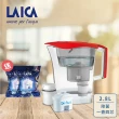 【LAICA 萊卡】國際版極淨除菌生飲濾水壺2.8L(共1壺4芯 2色可選)
