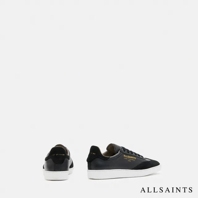 【ALLSAINTS】THELMA 牛皮厚底LOGO休閒鞋-黑 WF715Z