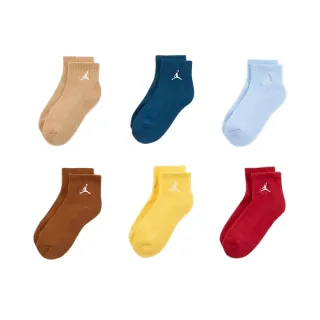 【NIKE 耐吉】襪子 Jordan Cushioned 短襪 六色 刺繡 厚底 喬丹 飛人(JD2333020GS-002)